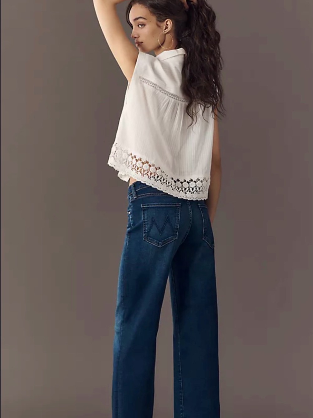 MOTHER Straight-Leg Jeans in Deep Indigo